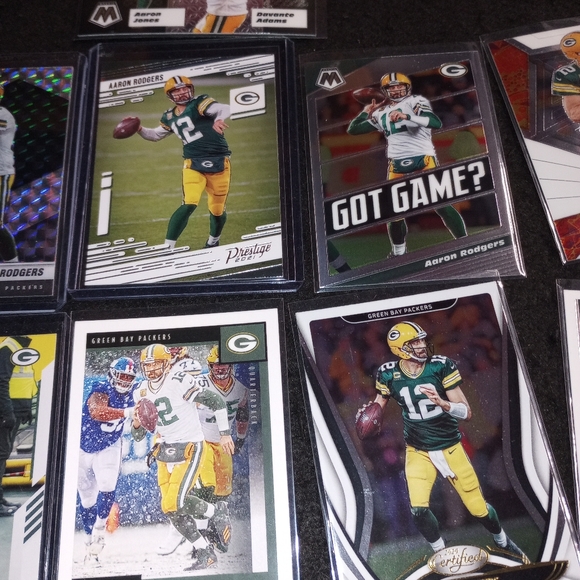 Aaron Rodgers 11 Card Football Insert Lot Packers - Picture 4 of 6
